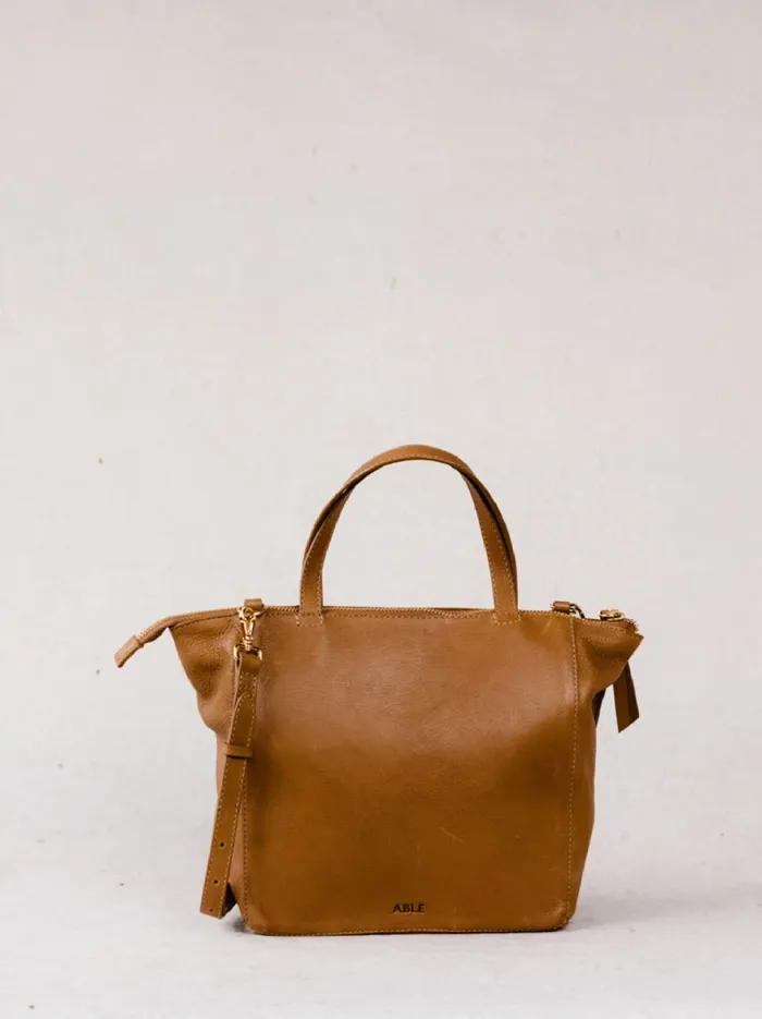 Crossbody Bags Able Women Lari ZipTop Crossbody Pebbled Whiskey