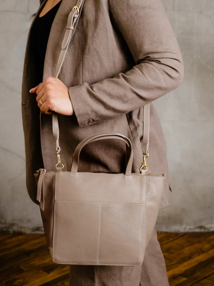 Crossbody Bags Able Women Lari ZipTop Crossbody Pebbled Whiskey