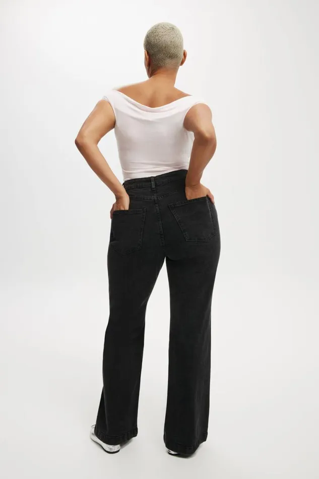 Curvy Stretch Bootcut Jean Graphite Black Women Cotton On Pants Curvy Stretch Bootcut Jean Graphite Black Women Cotton On Pants