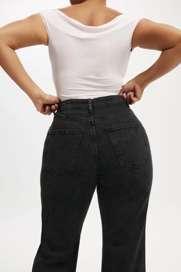 Curvy Stretch Bootcut Jean Graphite Black Women Cotton On Pants Curvy Stretch Bootcut Jean Graphite Black Women Cotton On Pants