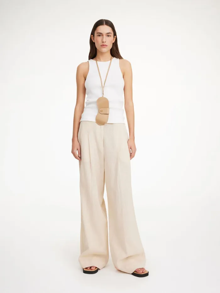 Cymbaria HighWaist Trousers Wood Women By Malene Birger Trousers