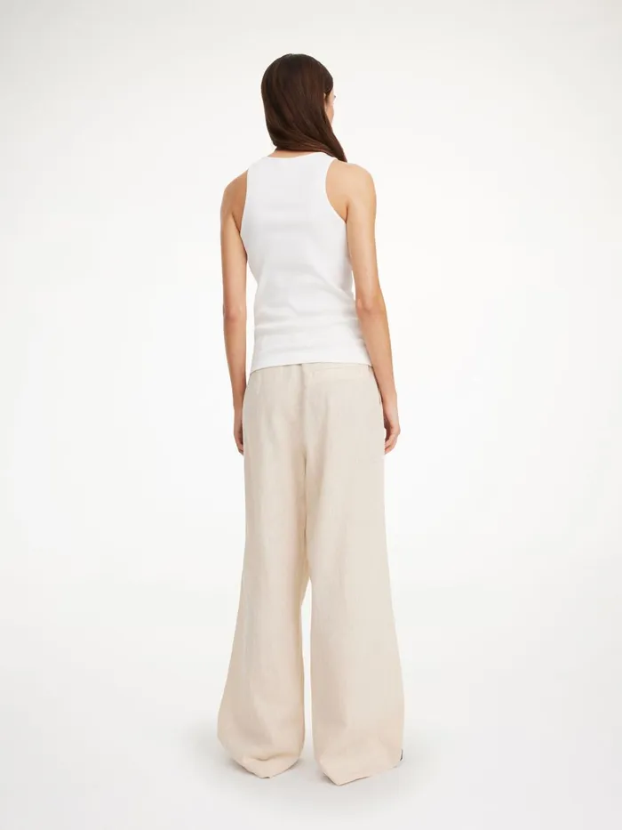 Cymbaria HighWaist Trousers Wood Women By Malene Birger Trousers