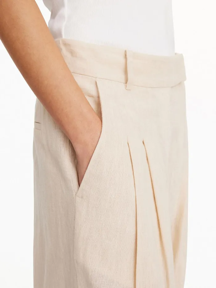 Cymbaria HighWaist Trousers Wood Women By Malene Birger Trousers