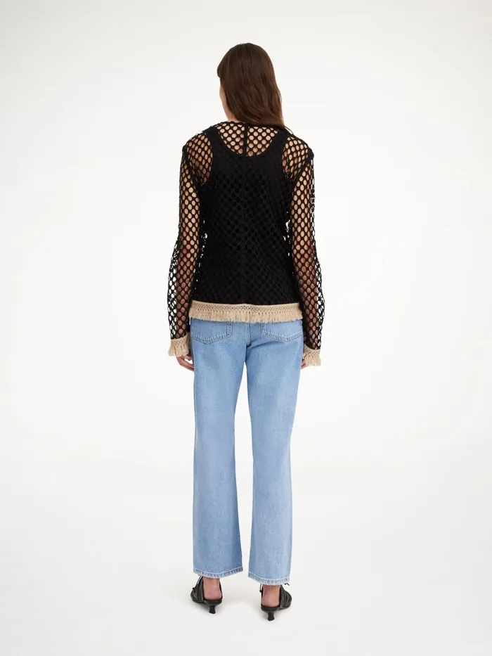 Cymbeline Crochet Top Black Women By Malene Birger Tops and Blouses