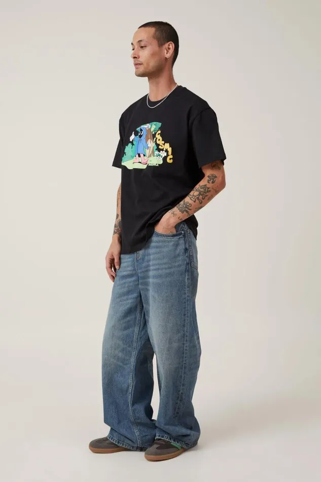 Dabsmyla Loose Fit TShirt Lcn Dab Black Dreams Men Cotton On Tees and Tanks Dabsmyla Loose Fit TShirt Lcn Dab Black Dreams Men Cotton On Tees and Tanks