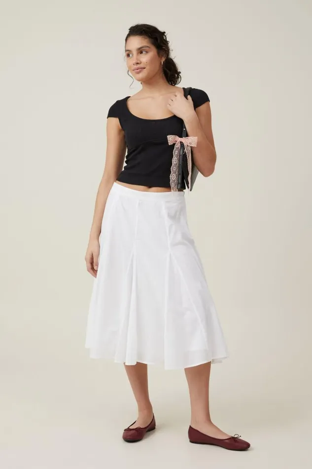 Darcie Scoop Neck Short Sleeve Top Black Women Cotton On Tops