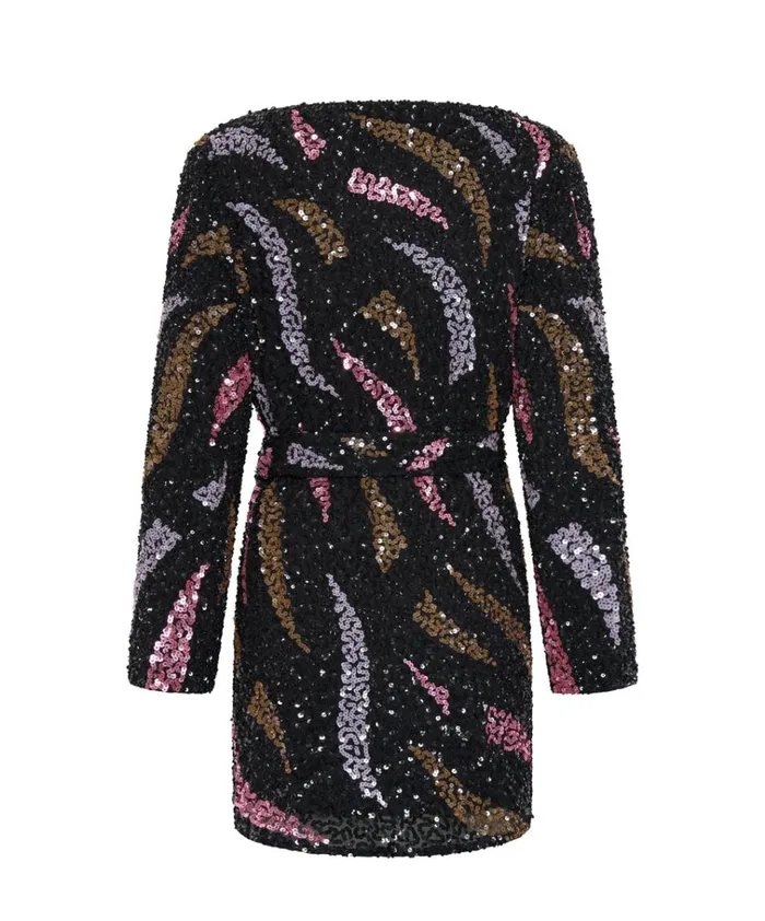 DELUSION HAND BEADED WRAP DRESS Women One Teaspoon Mini Dresses DELUSION HAND BEADED WRAP DRESS Women One Teaspoon Mini Dresses