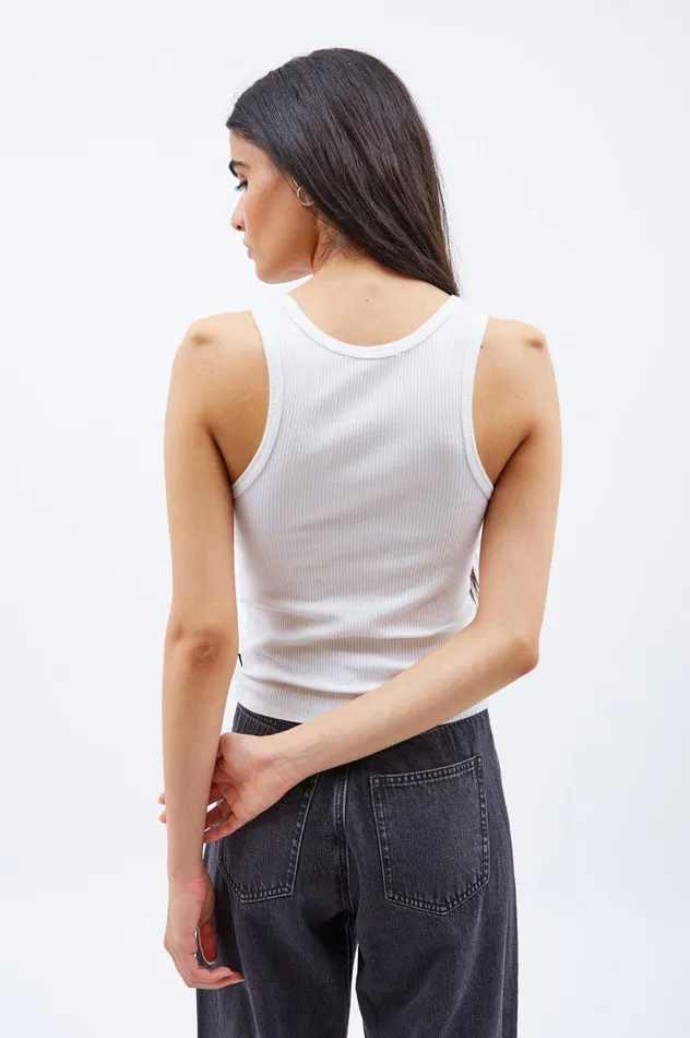 Demi Tank Top 8211 White White Women Dr Denim Tees and Tanks