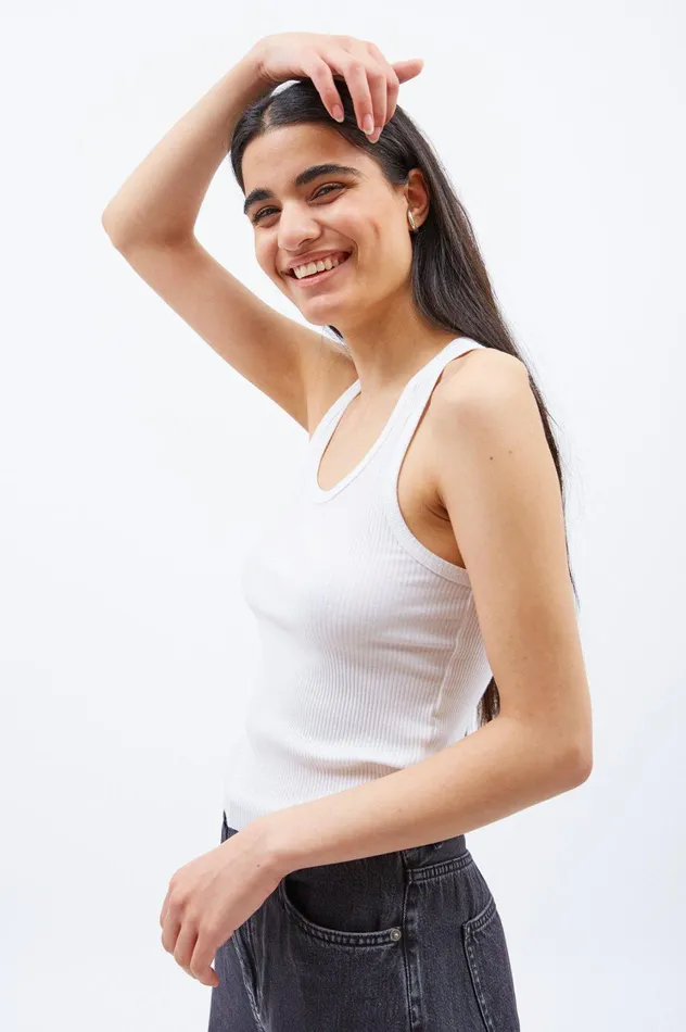 Demi Tank Top 8211 White White Women Dr Denim Tees and Tanks