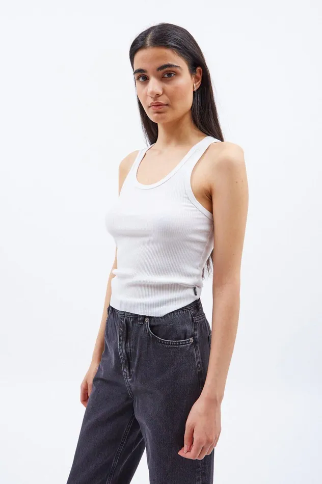 Demi Tank Top 8211 White White Women Dr Denim Tees and Tanks