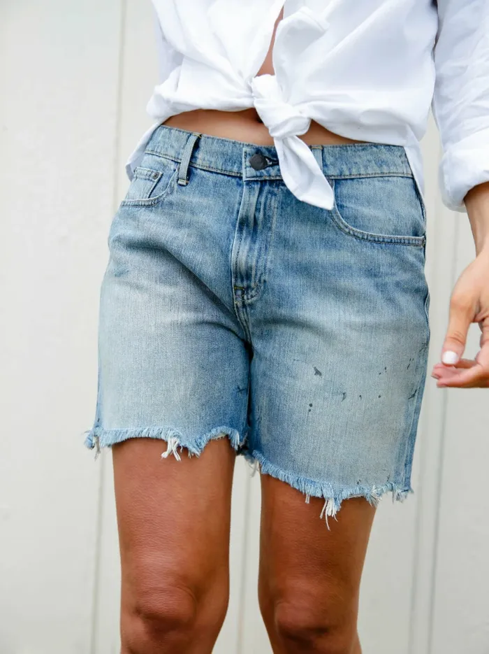Denim Guadalupe Cutoff Denim Short Painted Blue Wash 8211 Able Women