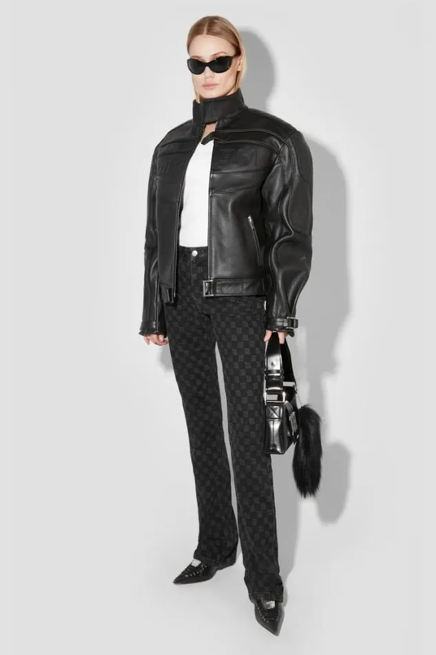Denim Monogram Trousers Black Women MISBHV Trousers