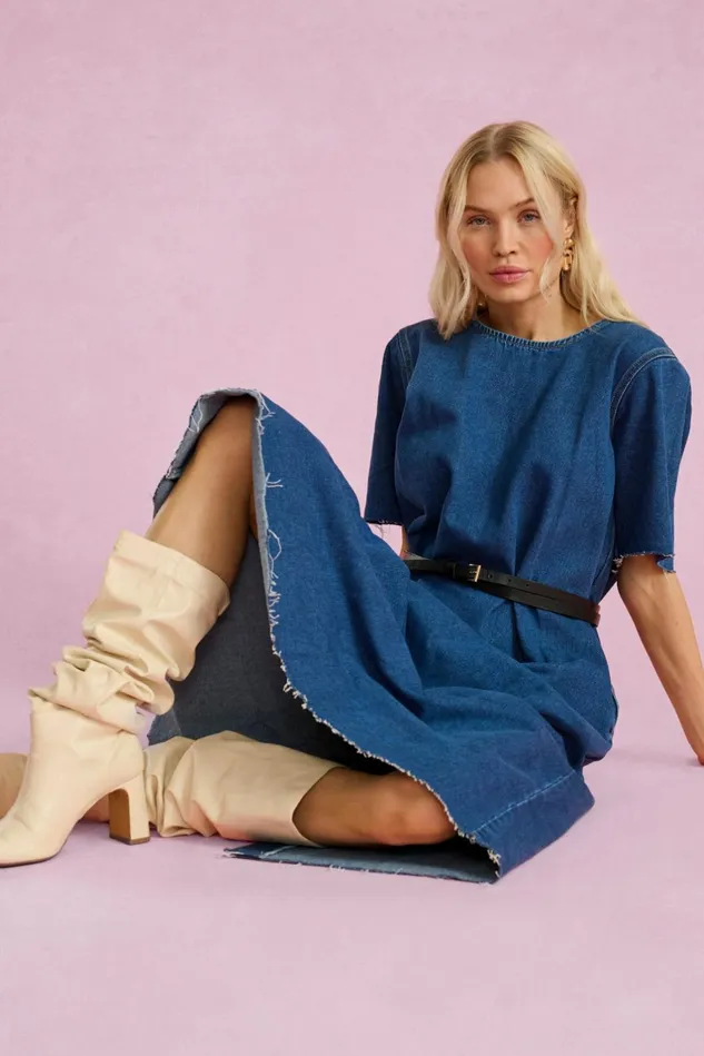 Denim Styles Women CULTURE CUevea Denim Dress