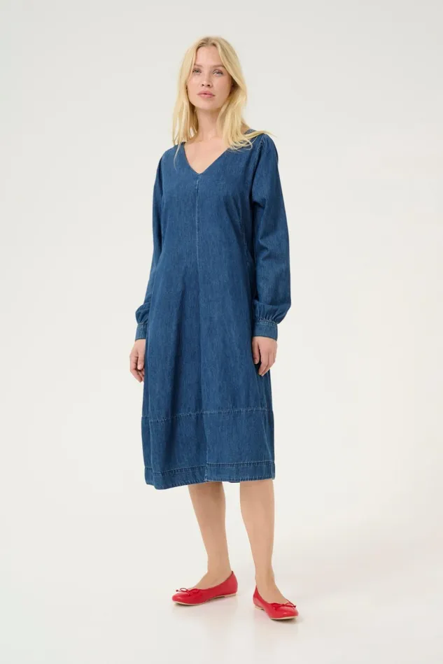 Denim Styles Women CULTURE CUlivie Dress Dark Blue Wash