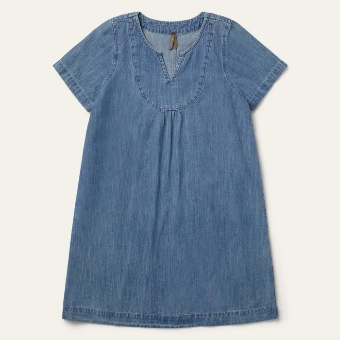 Denim Swing Dress Blue Women Stetson Mini