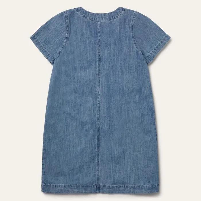 Denim Swing Dress Blue Women Stetson Mini