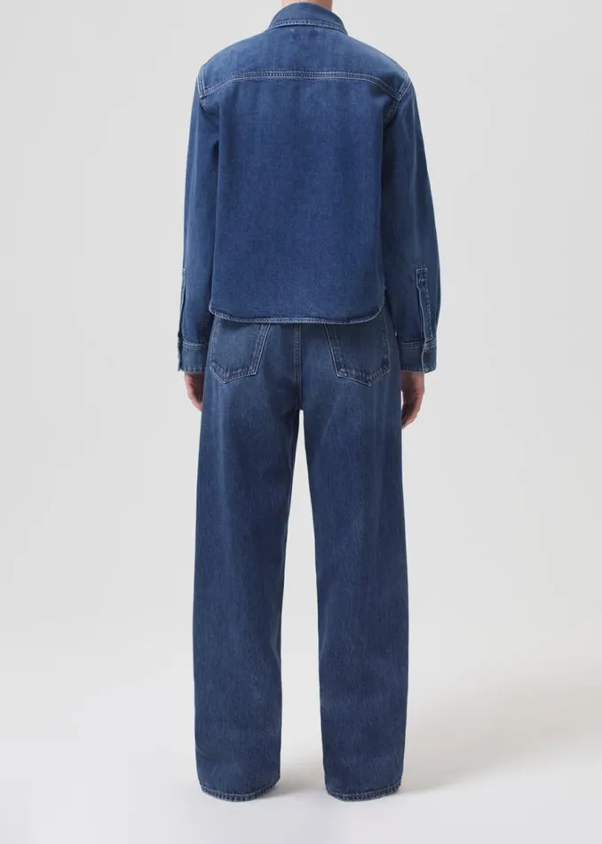 Denim Women Agolde Beck Shirt Jacket In Believe