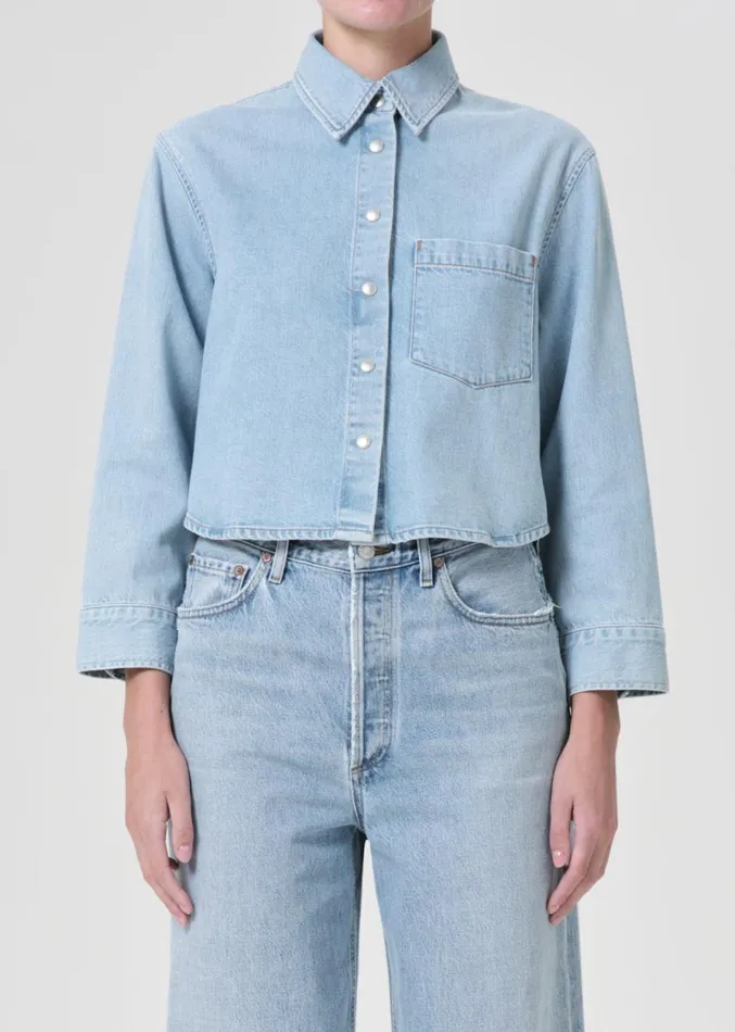 Denim Women Agolde Dagmar Shirt In Past
