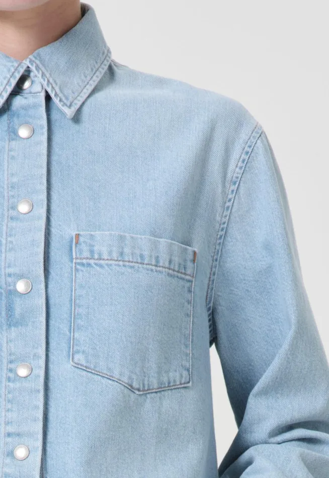 Denim Women Agolde Dagmar Shirt In Past