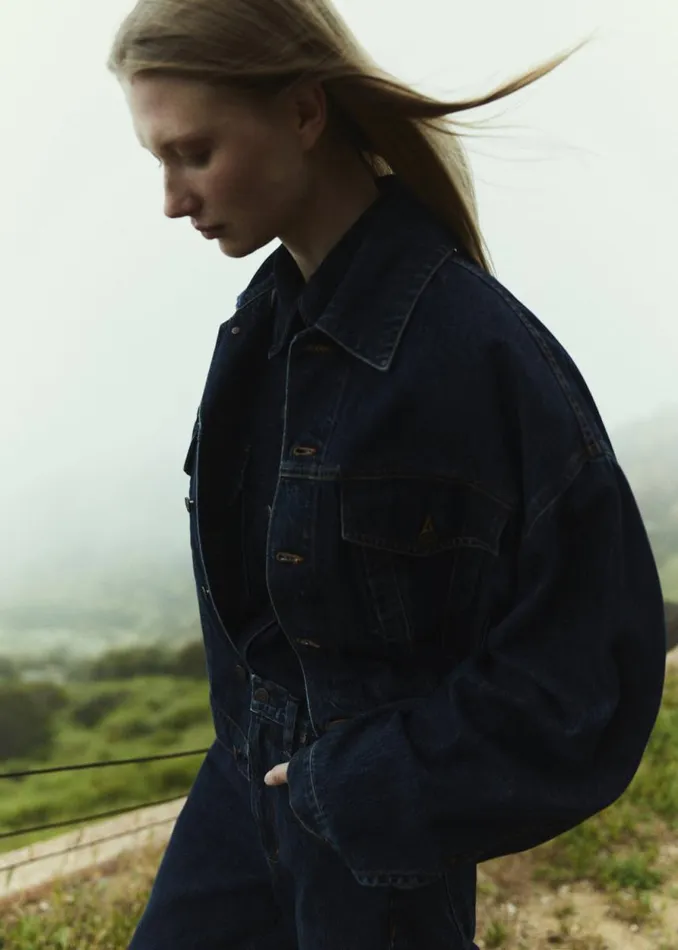 Denim Women Agolde Dalton Balloon Jacket In Pendulum