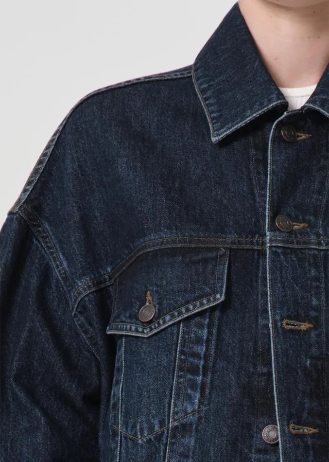 Denim Women Agolde Dalton Balloon Jacket In Pendulum