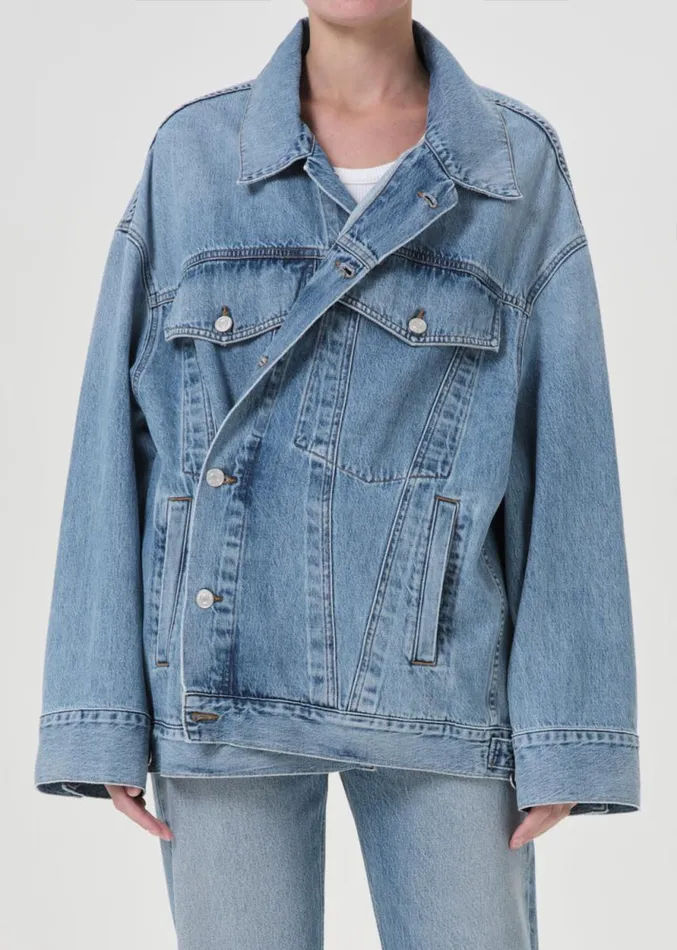 Denim Women Agolde Reworked Wayne Jacket In Clarity