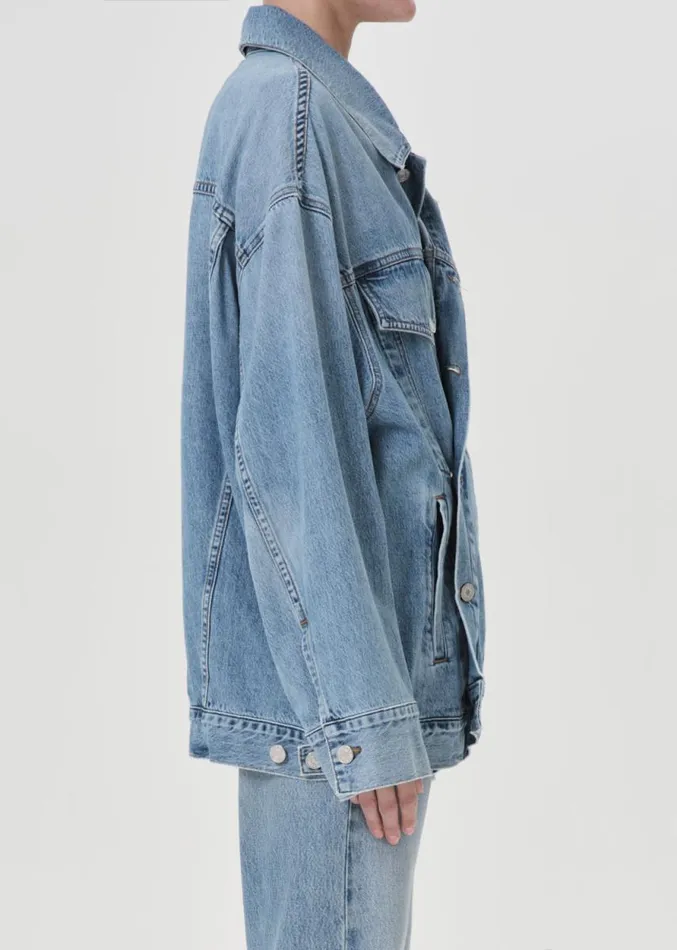 Denim Women Agolde Reworked Wayne Jacket In Clarity