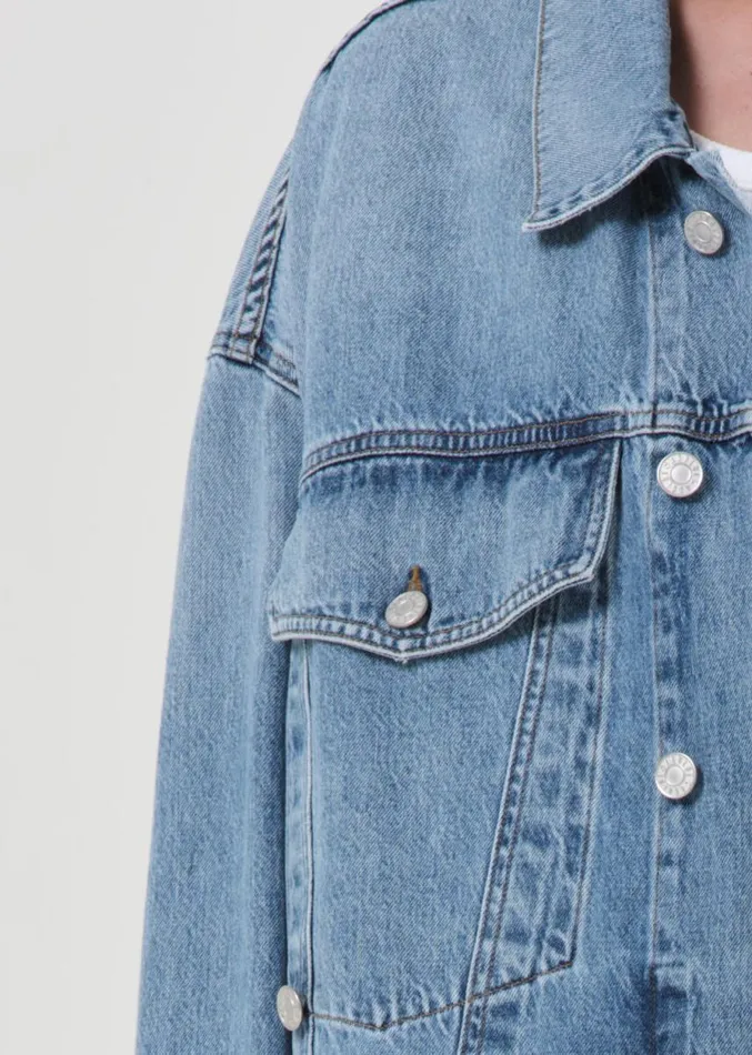 Denim Women Agolde Reworked Wayne Jacket In Clarity