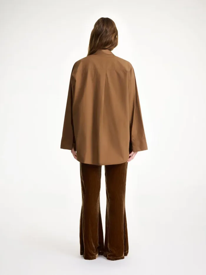 Derris Organic Cotton Shirt Bison Women By Malene Birger Shirts
