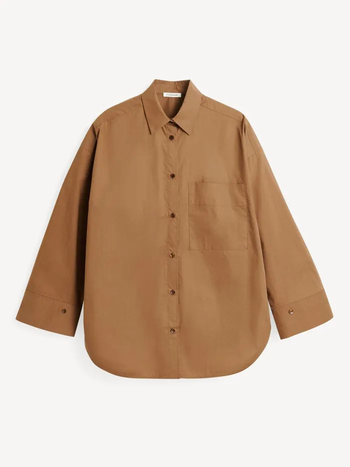 Derris Organic Cotton Shirt Bison Women By Malene Birger Shirts