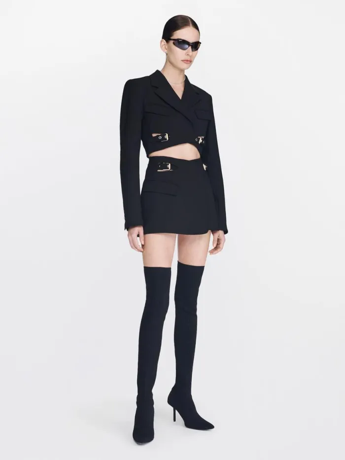Dion Lee Core INTERLOCK BLAZER SKIRT Black 8211 Shop