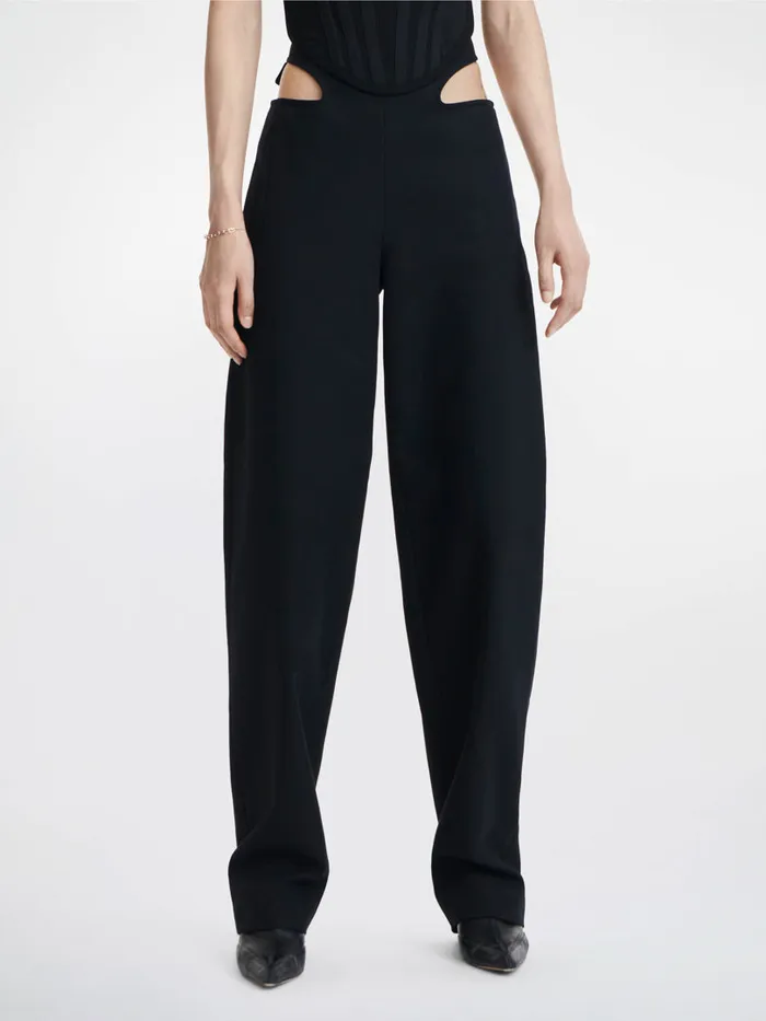 Dion Lee Core YFRONT BUCKLE TROUSERS Black 8211 Shop