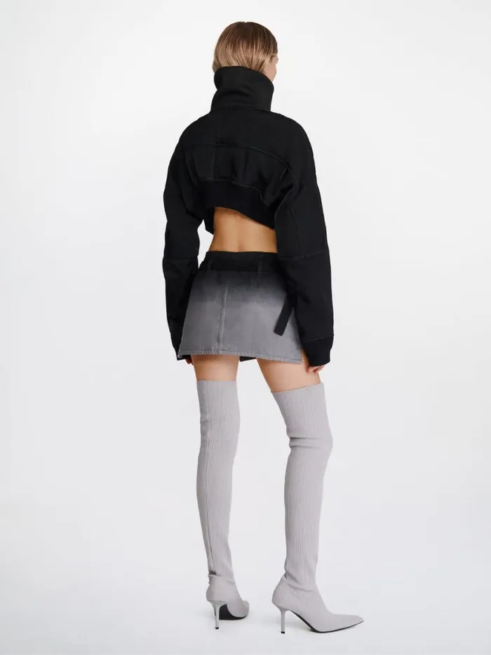 Dion Lee Outerwear CROP BLOUSON BOMBER Black 8211 Shop