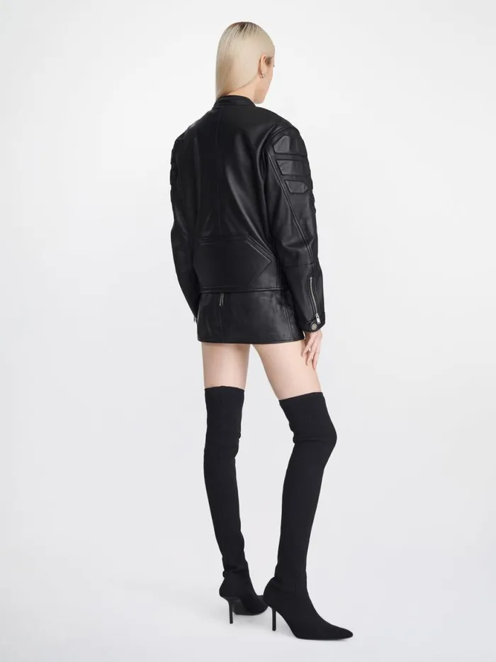 Dion Lee Outerwear REPTILE MOTO JACKET Black 8211 UnisexShop