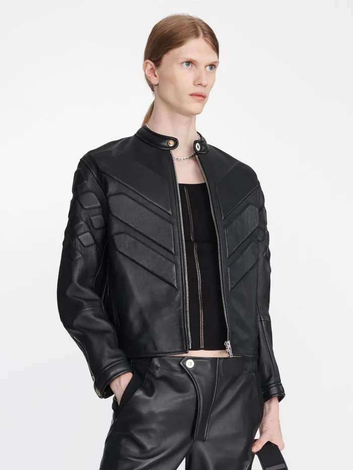 Dion Lee Outerwear REPTILE MOTO JACKET Black 8211 UnisexShop