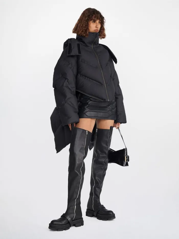 Dion Lee Outerwear WELDED DOWN PUFFER Black 8211 UnisexShop
