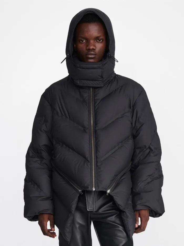 Dion Lee Outerwear WELDED DOWN PUFFER Black 8211 UnisexShop