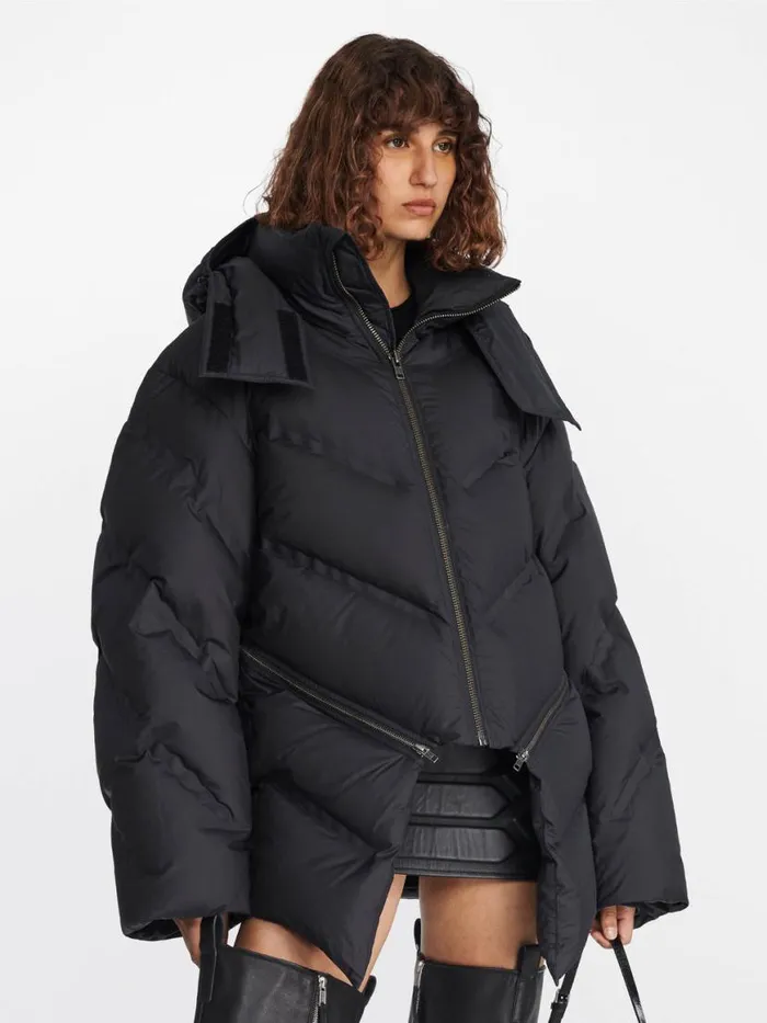 Dion Lee Outerwear WELDED DOWN PUFFER Black 8211 UnisexShop