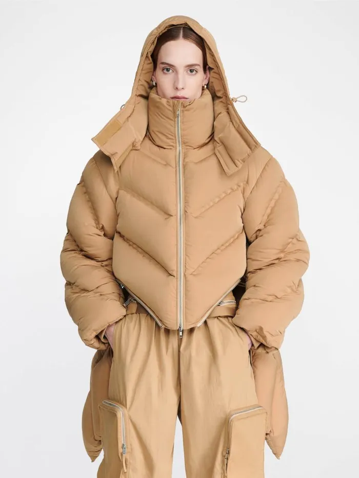 Dion Lee Outerwear WELDED DOWN PUFFER Dune 8211 UnisexShop