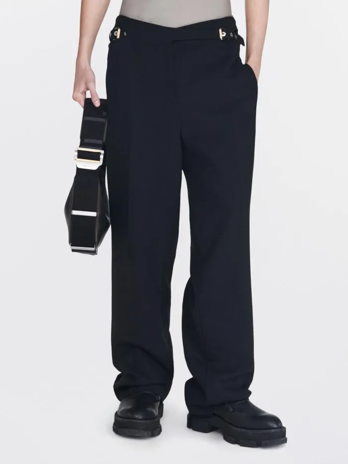 Dion Lee Pants INTERLOCK WOOL TROUSER Black 8211 UnisexShop