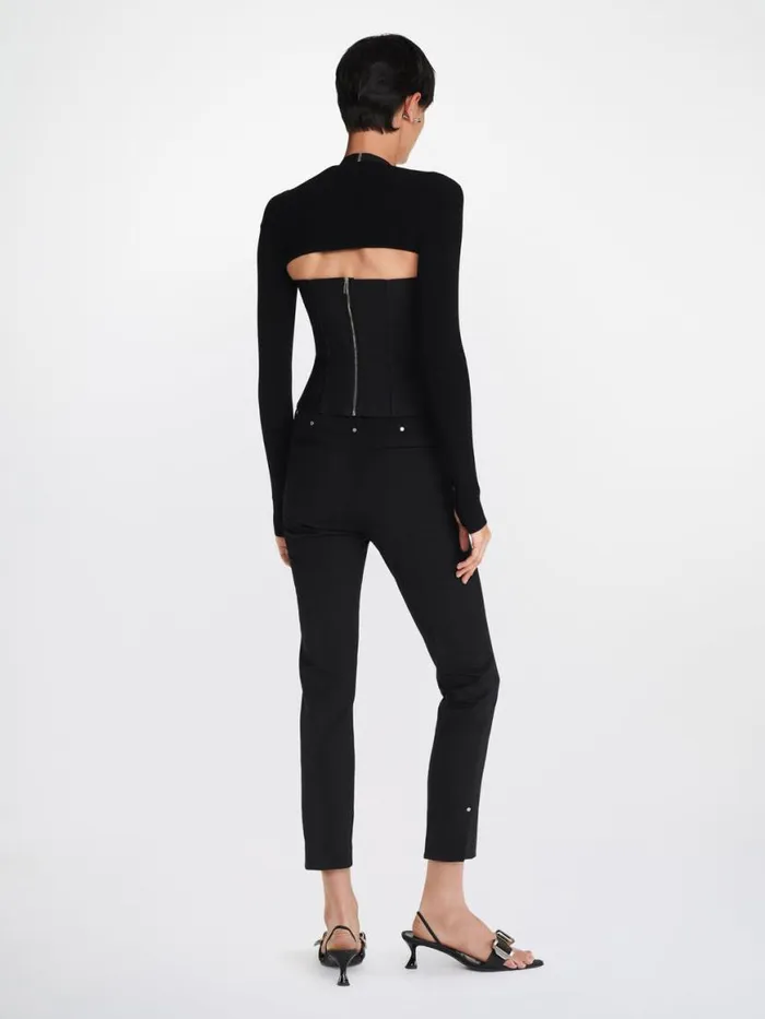 Dion Lee Pants RIVETED CIGARETTE PANT Black 8211 Shop