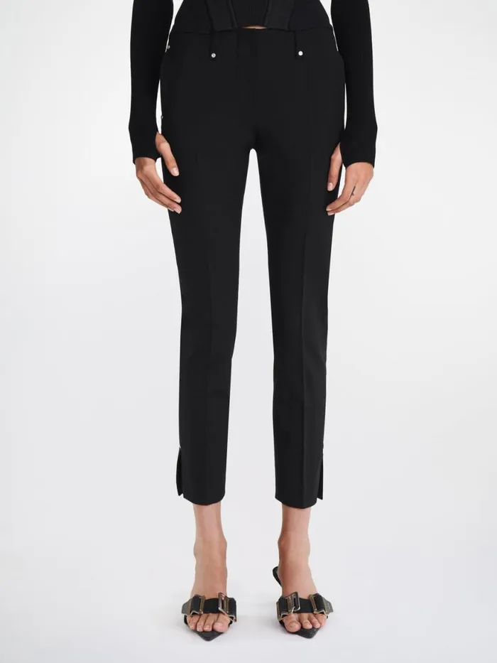 Dion Lee Pants RIVETED CIGARETTE PANT Black 8211 Shop