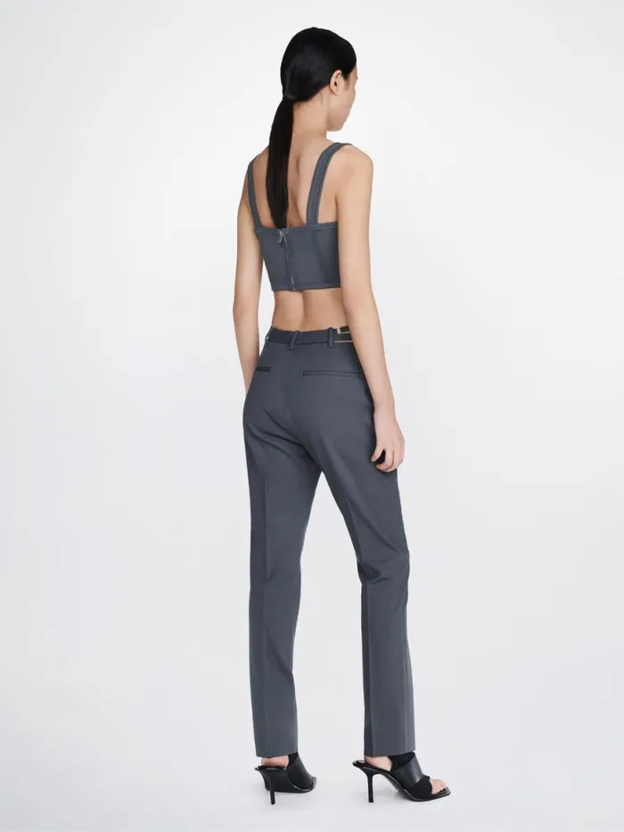 Dion Lee Pants SLIM LINGERIE PANT Asphalt 8211 Shop