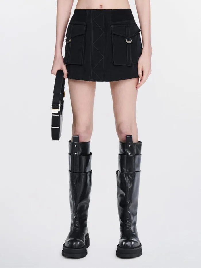 Dion Lee Skirts AVIATOR POCKET SKIRT Black 8211 Shop
