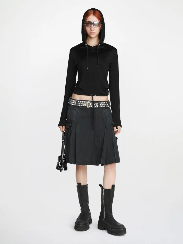 Dion Lee Skirts CARGO KILT Washed Black 8211 Shop