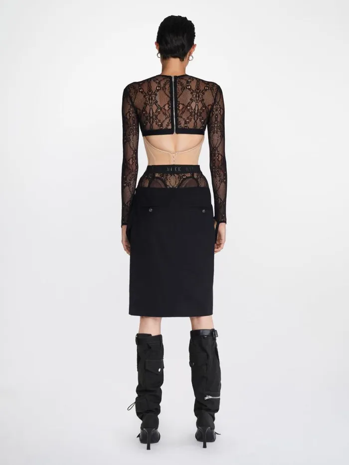 Dion Lee Skirts FOLDOVER MIDI SKIRT Black 8211 Shop
