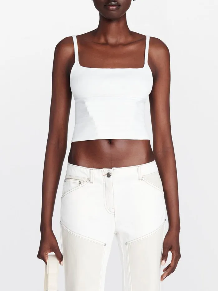 Dion Lee Tops VENTRAL COMPACT TOP Ivory 8211 Shop