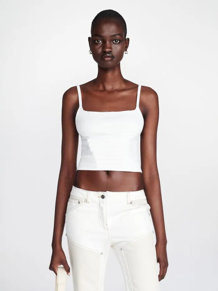 Dion Lee Tops VENTRAL COMPACT TOP Ivory 8211 Shop