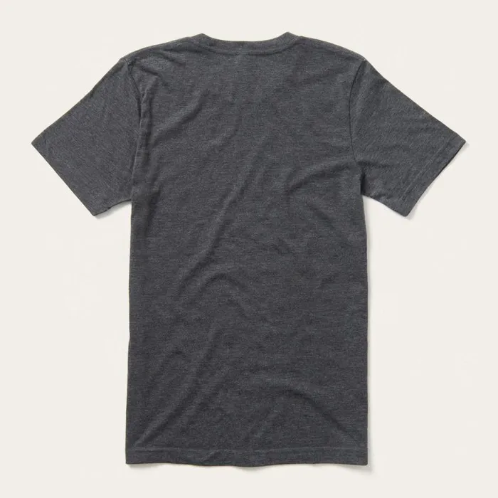 Distressed Stetson Graphic Tee Grey Men Stetson Tees