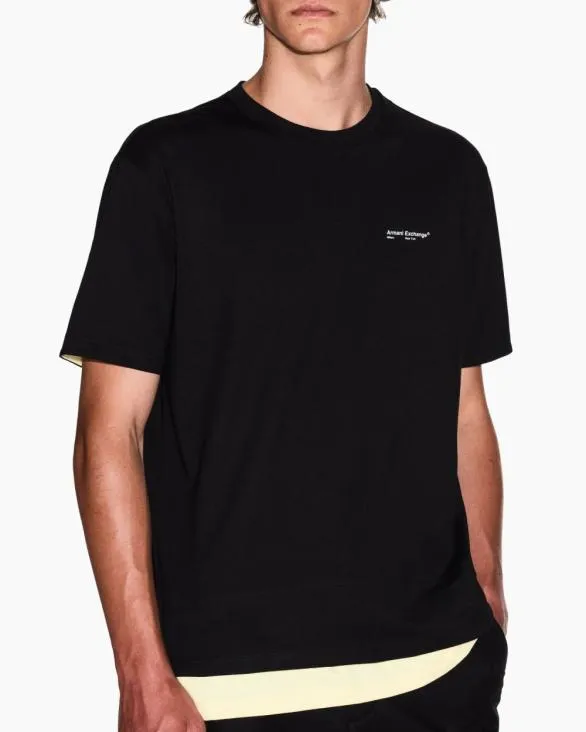 Double Effect Shortsleeved Sweatshirt Black Men Armani Sweatshirts Double Effect Shortsleeved Sweatshirt Black Men Armani Sweatshirts